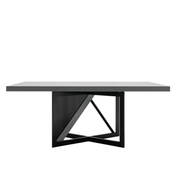 moderno comida mesa con geométrico base en minimalista diseño, adecuado para varios espacios png