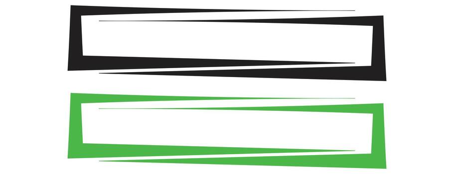 dinámica resumen puntiagudo rectangular marco vector