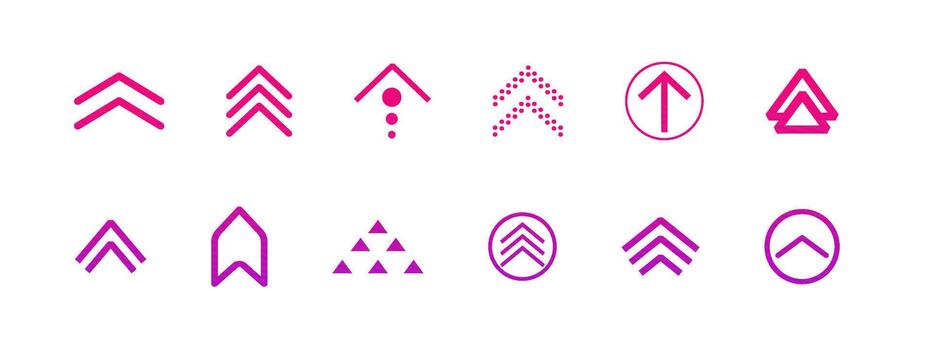 Swipe arrow, scroll or slide button. Set simple modern for social media with business infographic. Up arrow Ui button symbol. Swipe Up icons for social media stories vector