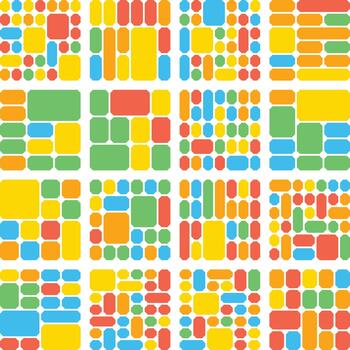 Chamfer style bento grid bundle featuring modern editable layout design elements vector