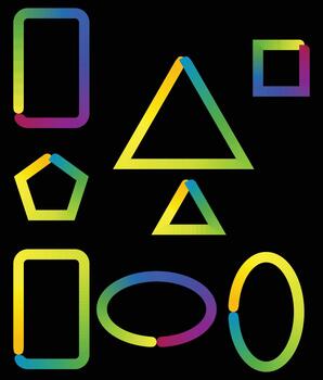 degradado cinta geométrico formas moderno resumen gráfico diseño formas vector