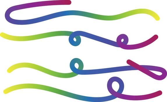 resumen degradado color ondulado líneas diseño elemento en blanco antecedentes vector