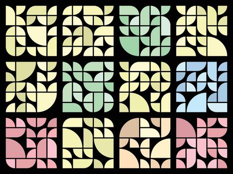 trimestre circulo tarta cuadrícula elementos para moderno digital diseño uso vector