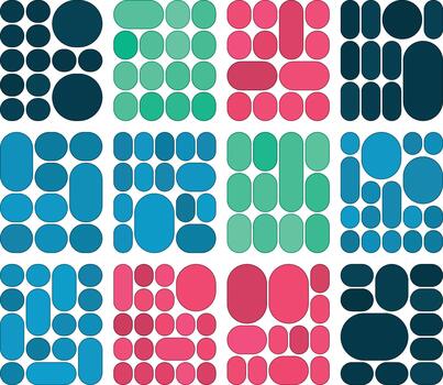 limpiar píldora bento cuadrícula haz creado para mínimo interfaz composiciones y ui diseñadores vector