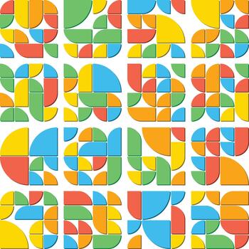 Modern quarter circle pie bento grid layout bundle for creative design projects vector