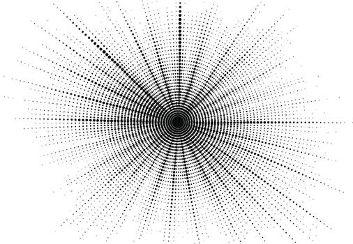 Circular Halftone Gradient Dots Pattern vector