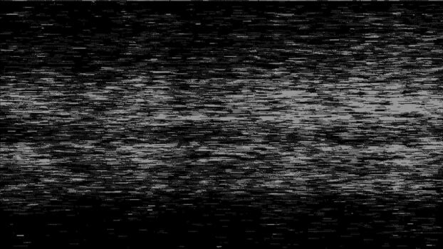 Glitch bitmap grunge texture. Retro VHS noise with pixel dither flicker vector