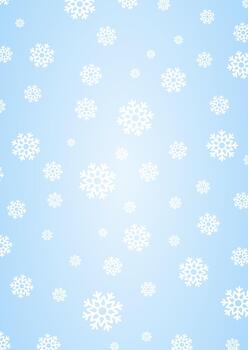 Christmas background with a snowflake pattern design in shades of blue vector