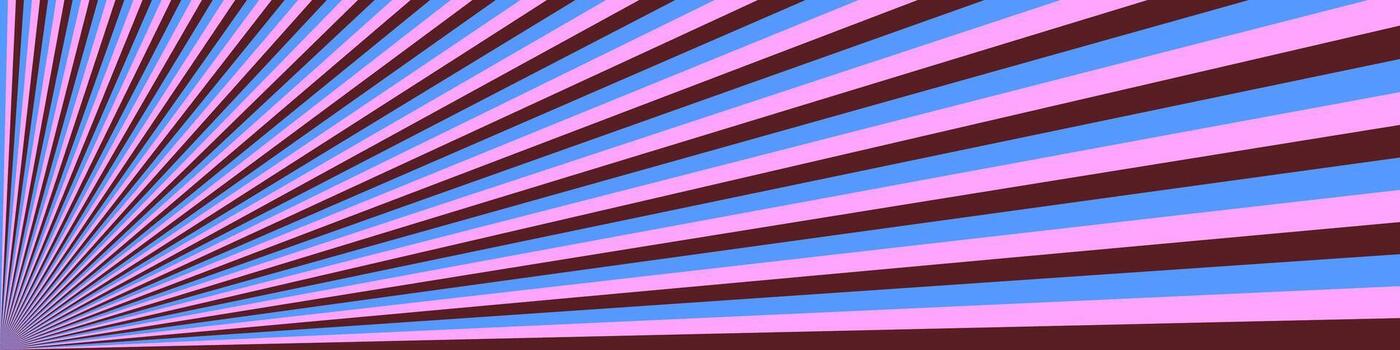 Geometric psychedelic star burst stripe background - hypnotic abstract graphic design vector