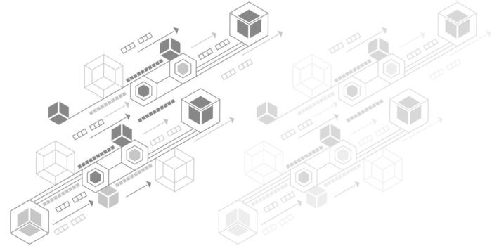 Abstract background of hexagons. Futuristic digital technology banner. vector