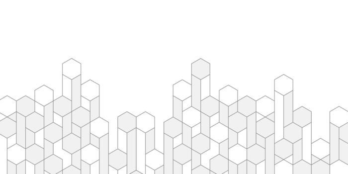 Technological white background. Abstract background of hexagons. technology banner. vector