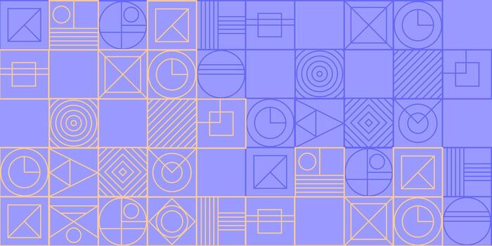 Abstract engineering background. Background of squares and geometric shapes. Geometric drawing. vector