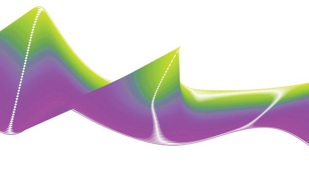 Blend Wavy Curved Design Multicolor Abstract Background Illustration vector