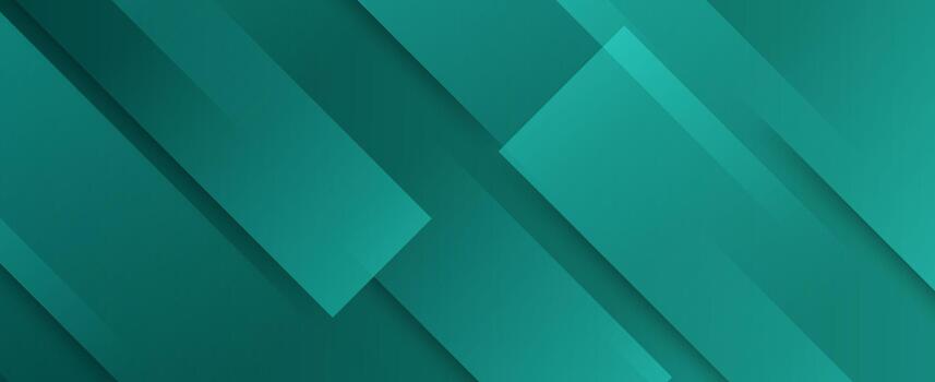 Modern green abstract background with layered geometric rectangles. vector