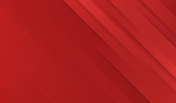 Simple red abstract background with minimal diagonal stripe accents. vector