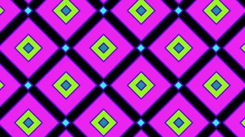 Geometric pattern animation, modern animated geometric pattern or background. Geometric objects in motion. Abstract moving shapes, animated diamonds. High quality HD footage video