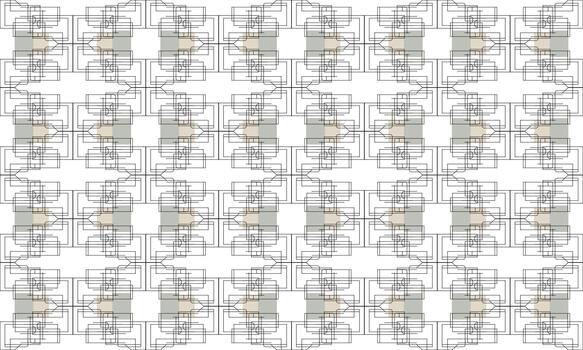 un modelo de cuadrícula y círculos en un blanco antecedentes vector