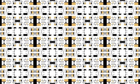 un modelo de cuadrícula y triangulos en negro y blanco vector