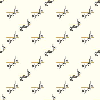 precio gráfico comercio fugarse lineal sin costura modelo vector