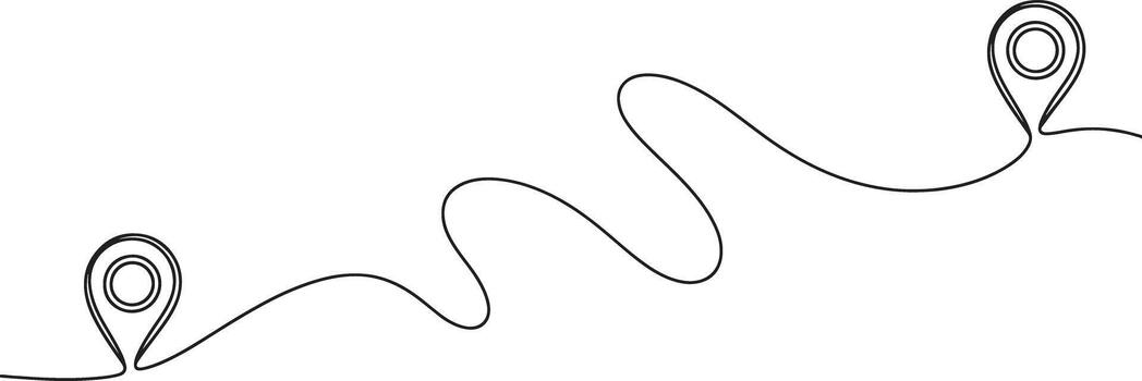 A line drawing of a wave with two circles vector