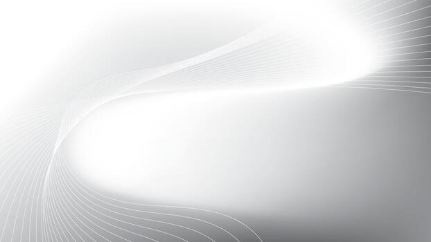 Abstract white and gray color, modern design stripes background with curve lines and glowing light. eps 10 vector