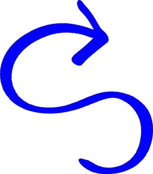 azul flecha símbolo representando progreso, movimienot, y adelante impulso, caligrafía flecha vector