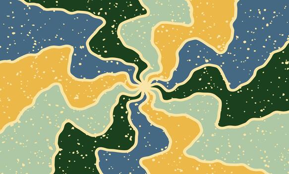 Colorful Groovy Pattern with Grainy Texture psychedelic abstract art vector