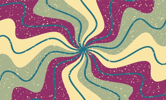 Retro Abstract Swirl colourful Background vector