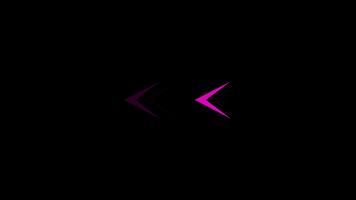 Seamless looping animation of a sleek leftward directional arrow in a modern design video