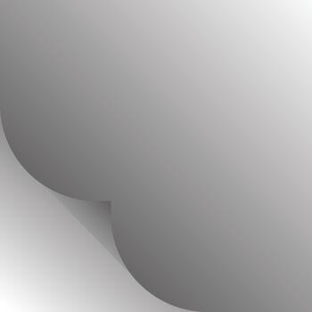 Modern Page Curl Effect Design, Page Curl With Shadow On Blank Sheet, vector