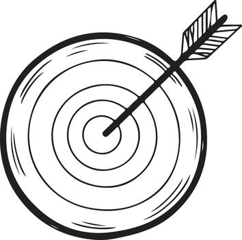 objetivo con flecha diana golpear en claro antecedentes vector