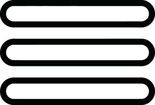 Hamburger menu icon for website and application design vector