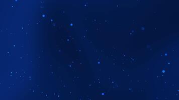 dinámica profundo azul resumen antecedentes con reluciente ligero partículas creando un fascinante bokeh efecto, ideal para digital monitor y futurista temas para presentaciones y superposiciones video
