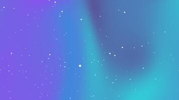 Dynamic abstract gradient background, smooth blend of vibrant purple, blue, and teal, with shimmering particles, creating an ethereal, modern, and versatile digital visual video