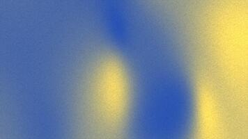 abstrakt blå och gul lutning bakgrund med en kornig ljud textur. mjuk fokus rörelse grafisk för visuell design och digital konst video