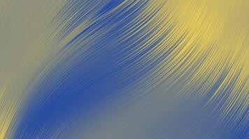 dinamico astratto sfondo con un' onda di vivace blu e giallo strisce, la creazione di un' fluido e energico visivo struttura adatto per moderno digitale disegni e digitale arte progetti video