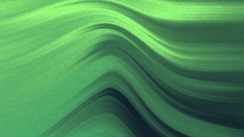 resumen verde degradado antecedentes con fluido dinámica olas y un granoso textura, creando un sentido de digital movimiento y fluido energía video