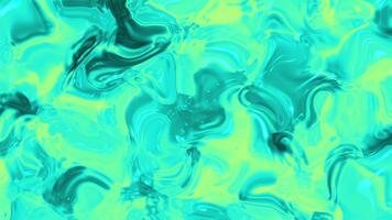 abstrakt virvlande mönster av turkos och kalk grön skapande en vibrerande och vätska visuell textur video