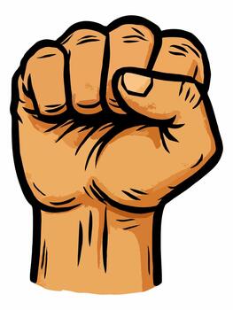 ilustración de el manos de unidad y fuerza vector