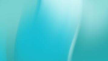 Häftigt cyan och aqua slät lutning vågor med mjuk diffusion och avkopplande vibe. perfekt för lugna media varumärke, meditation innehåll, och ui bakgrunder. video