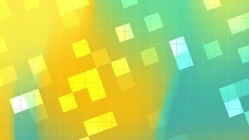 futurista tecnologia fundo com néon gradiente e flutuando digital blocos em uma rede layout. ideal para interface do usuário, comece visuais, moderno bandeiras, e digital marketing. video