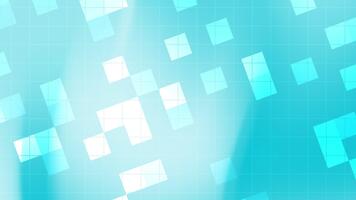 suave aqua futurista fundo com mínimo digital blocos. ótimo para saas, dados visualização, e corporativo tecnologia Projeto video