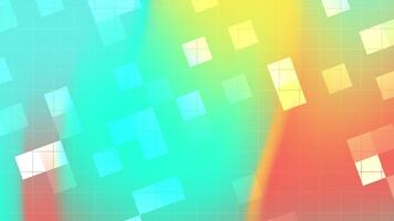 dynamisk röd-kricka lutning med holografiska rutnät täcka över. perfekt för ai gränssnitt, trogen rörelse grafik, och tech innovation bilder. video