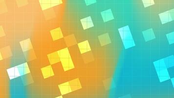 inspirado em tecnologia gradiente com transparente digital cubos e uma limpar \ limpo grade. ideal para painéis, branding visuais, e inteligente interface ativos. video
