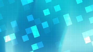 abstrato tecnologia cibernética gradiente com Forte azul tons e limpar \ limpo rede quadrados. ideal para tecnologia campanhas, ui disposição, painéis, movimento gráficos, e o negócio digital branding. video