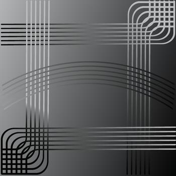 resumen geométrico línea modelo antecedentes en negro y gris degradado vector