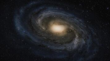 The magnificent spiral structure of a distant galaxy in outer space. video