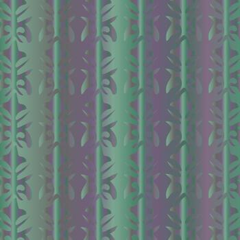 resumen vertical rayas con sutil geométrico patrones en verde azulado y púrpura vector