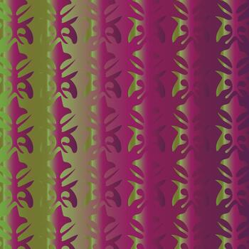 resumen vertical rayas con repitiendo modelo en púrpura y verde matices vector