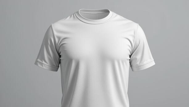 Blank white t-shirt mock-up for design showcase photo